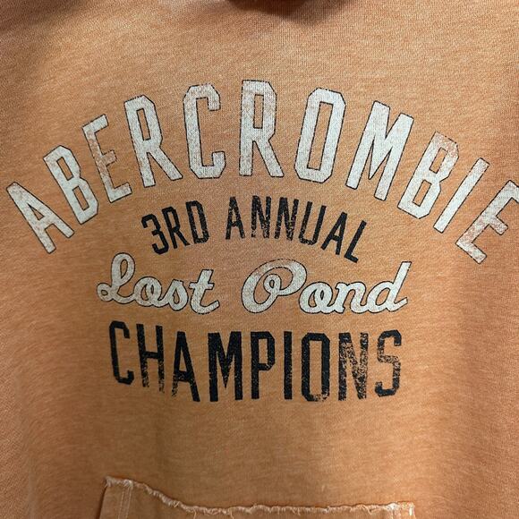 Vintage Y2K Abercrombie & Fitch Hoodie Faded Distressed Mens Unisex XL FAIR - Picture 2 of 12